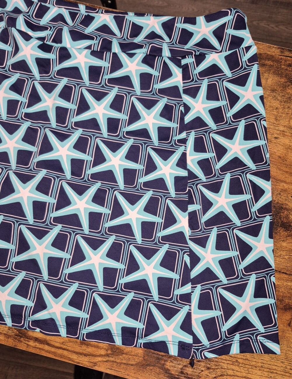 Lulu B Skirt Skort Womens XL Starfish UPF 50+ Tennis Core Golf Preppy Resort - Picture 10 of 12